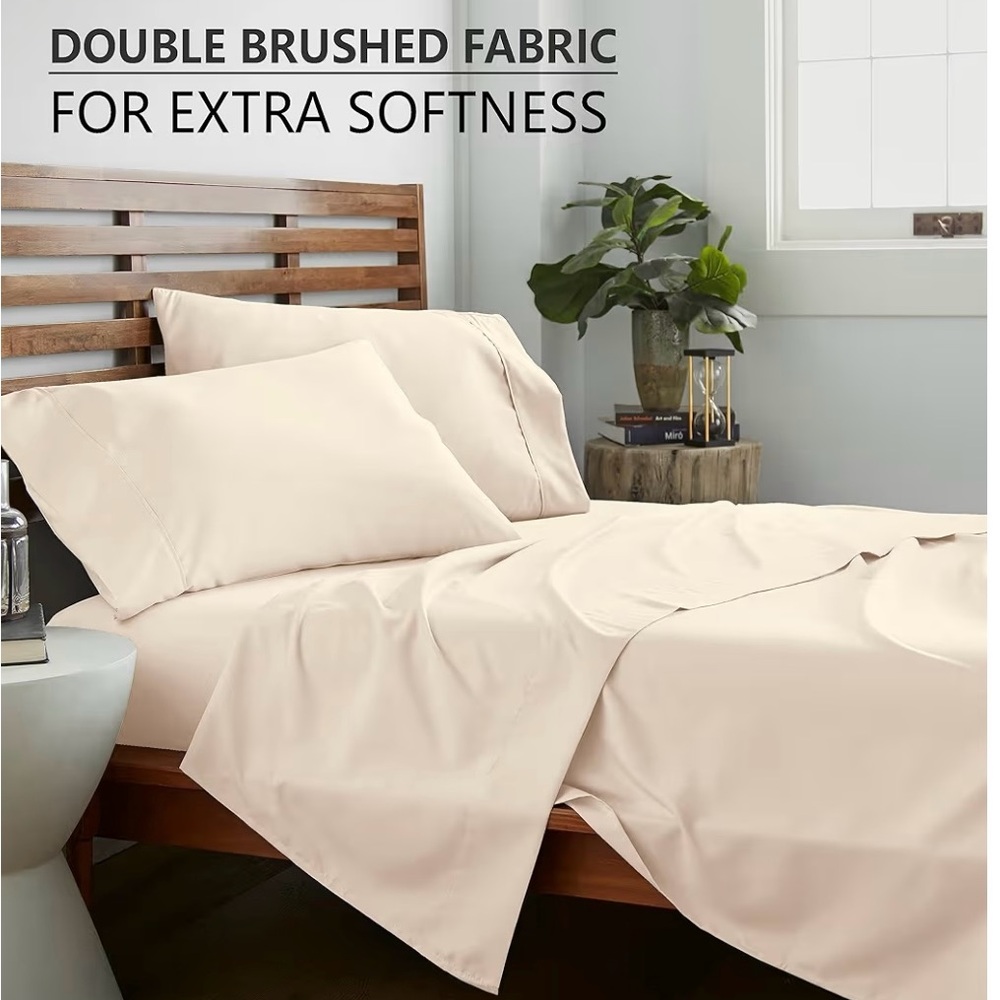 American Home Cream Bedding Set - Picture 2 of 4